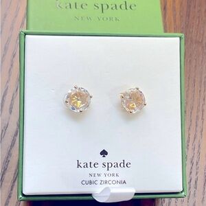 Kate Spade CZ Studs NIB